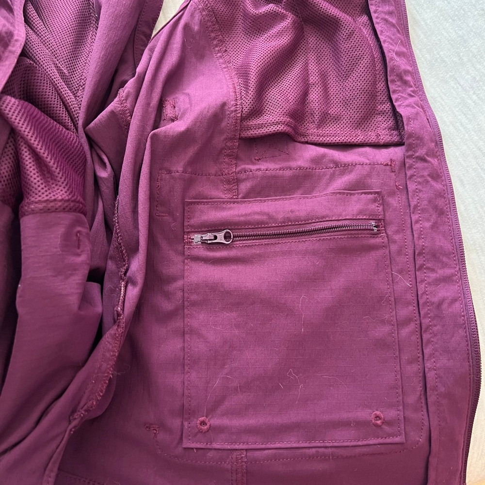 Duluth Trading Co Womens XL Purple Ripstop Utility Fishing Gardening Vest Zip Up - Picture 12 of 15
